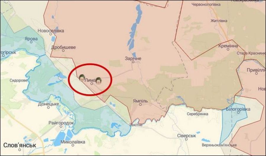 Лиман, карта